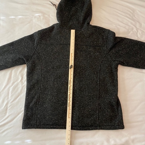 Free Country Men's Osprey Gray Black‎ Knit Hoodie Jacket Fleece Lined- XL - Picture 12 of 12